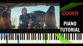 Ozuna - Egoísta ft. Zion & Lennox - Piano Tutorial / Cover - Synthesia ( How To Play)