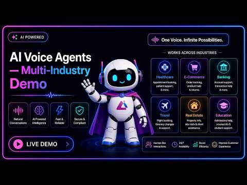 AI Voice Agents - 4 Live Calls Across Real Estate, Healthcare, E-Commerce & Banking