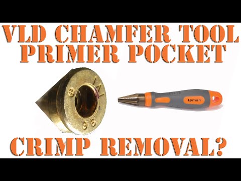 Lyman VLD neck reaming tool for .223/5.56 primer pocket crimps.  One tool, two uses!