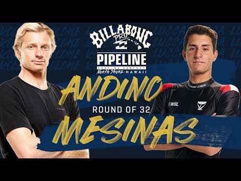 Andino vs Mesinas Billabong Pro Pipeline - Round of 32 Heat Replay