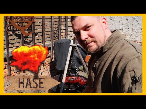 Ranch Hase aus der Feuertonne