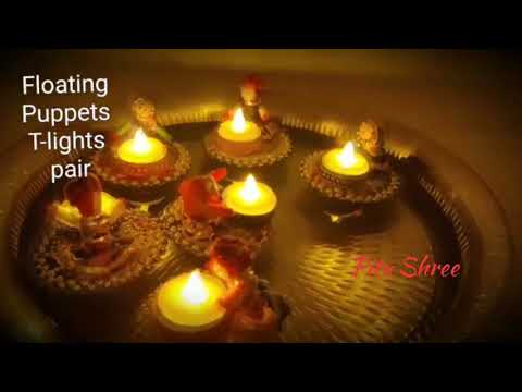 Diwali Puppet T-Light Candle Holders