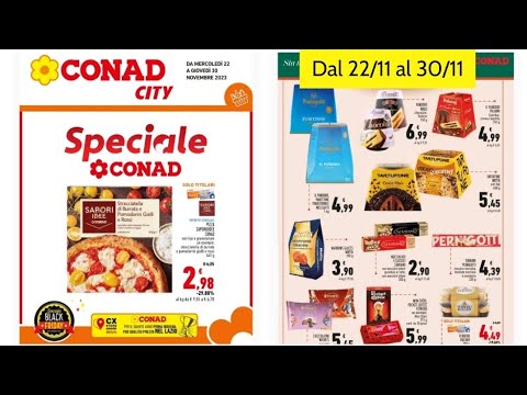 volantino Conad City Speciale de 22 a 30 de novembro Itália