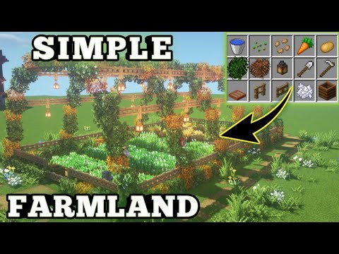 SimpleMC - Minecraft Simple Farm Design | Minecraft Farm Design | Minecraft Aesthetic Farm Design | Minecraft