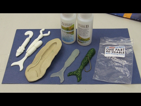 Make Your Own Soft Bait Fishing Lures with Plastisol PVC Plastic Rubber 