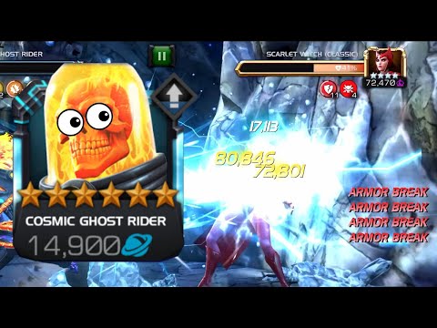 6 Star Cosmic Ghost Rider Rank 3 | The Most Beastly Crit's Ever Seen! | Marvel Contest of Champions