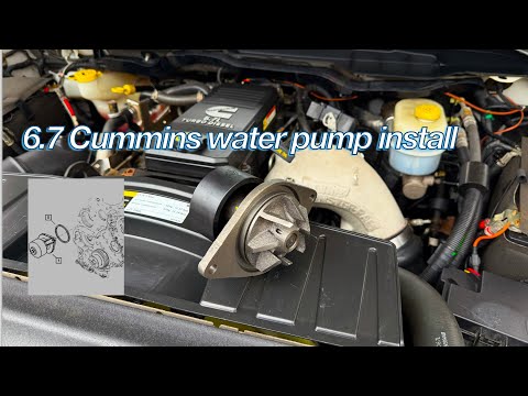 DIY how to remove and install water pump on 6.7 L Cummins