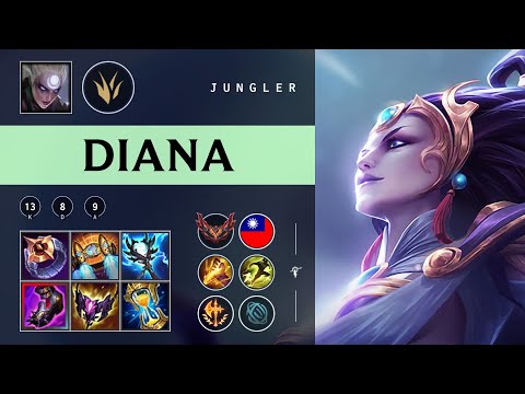 Diana Jungle vs Nidalee - TW Grandmaster Patch 25.23