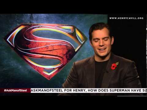 Henry Cavill talks about playing Superman and meeting Russell Crowe