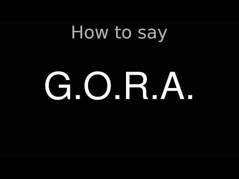 How to Pronounce correctly G.O.R.A. (Movie)