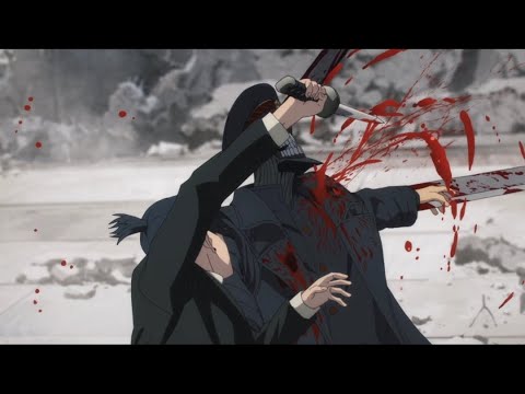 Aki Hayakawa vs Katana Man fight scene with Curse Devil Episode 8 - Chainsaw Man