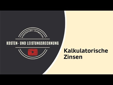KLR Folge 5 - kalkulatorische Zinsen