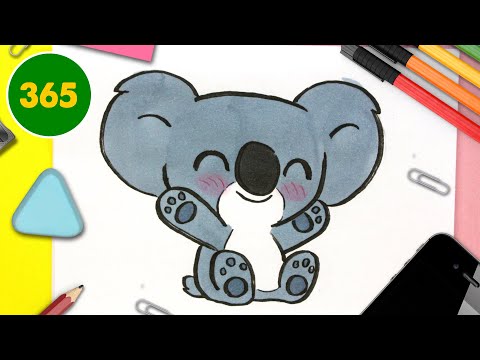 COMMENT DESSINER KOALA KAWAII - KAWAII DESSIN FACILE ĂTAPE PAR ĂTAPE