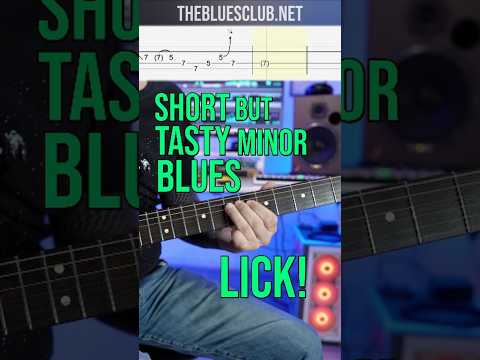 Quick & Tasty A Minor Blues Lick // SHORT 'N EASY BLUES LICK 18 #shorts