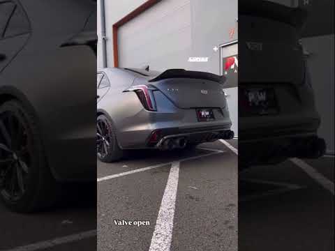 Corsa Xtreme valved axle-back exhaust system for 2022+ CT4-V Blackwing! Mind blowing #cadillac