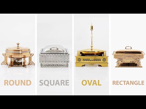 Golden and black brass chafing dishes, capacity: 12 l, dimen...