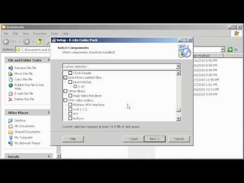 comment installer k-lite mega codec pack