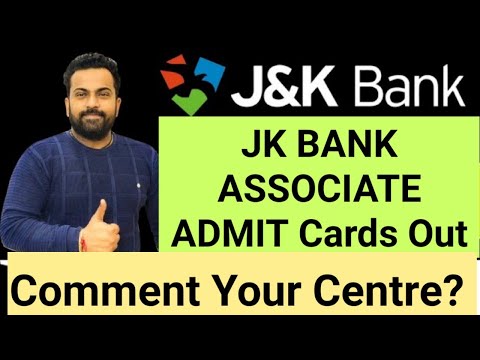JKBANK ASSOCIATE ADMIT CARDS OUT