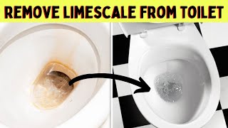 3 ways to clean brown stubborn stains and limescale from toilet bowl