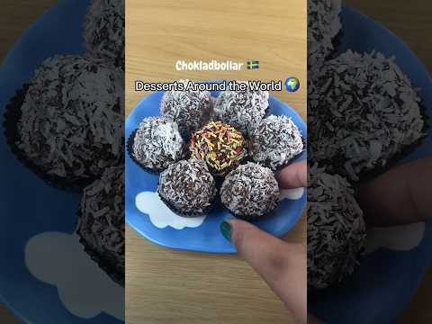 Swedish Chocolate balls 🇸🇪 #chocolate #shorts #Chokladbollar #food
