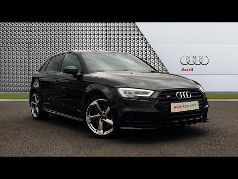 YH68XBO AUDI A3 S3 SPORTBACK TFSI QUATTRO BLACK EDITION BLACK 2018, Bradford Audi