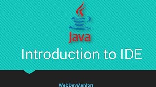 13. Introduction to IDE