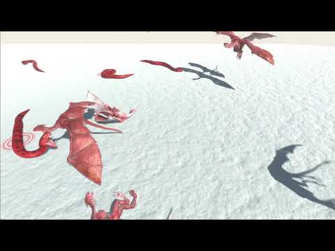 8 Wyvern snow vs all units - Animal Revolt Battle Simulator