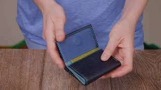 Жіночий невеликий гаманець з натуральної шкіри ST Leather 19504 чорний