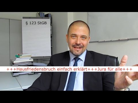 Hausfriedensbruch einfach erklärt! #jurafüralle