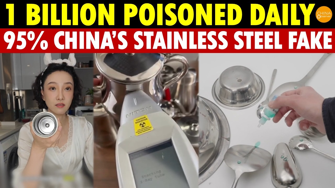 Shocking! 1 Billion Poisoned Daily, 95% of China’s Stainless Steel Cutlery is Fake