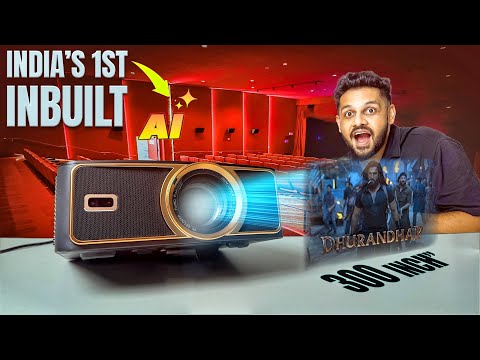 Best Projector Under 20k - Fizix Fx Pro projector Review “300 inch Screen | Built in Ai⚡️