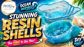 Stunning Resin Shells DIY 🌊 Ocean-Inspired Resin Art You Must See!