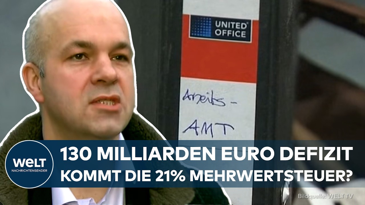 DEUTSCHLAND: 130 Milliarden Euro Haushaltsloch: Droht die Mehrwertsteuer von 21 %?