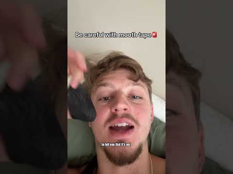 Be careful with mouth tape ‼️ #fyp #sleep #personaldevelopment #morningroutine #selfcare