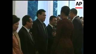 A conservative Muslim government minister admits he shook hands with first lady Michelle Obama in we