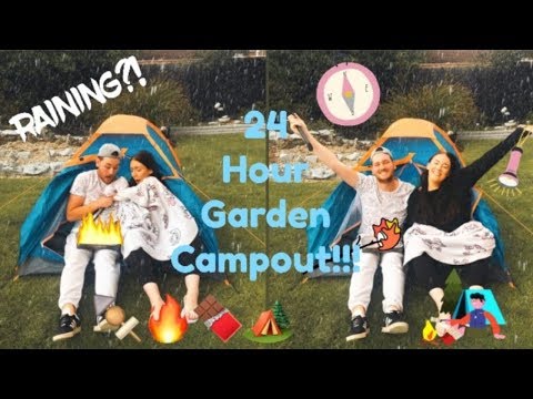24 HOUR OVERNIGHT CAMPING CHALLENGE IN OUR BACKYARD
