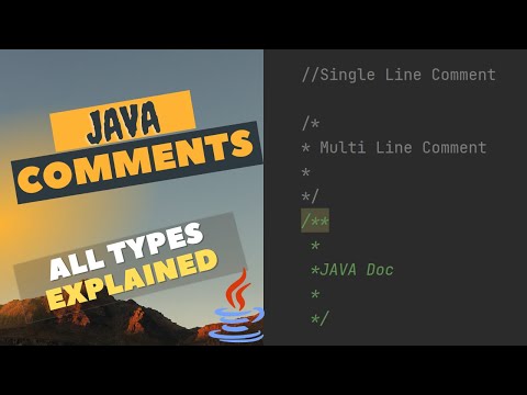 Learn Comments in JAVA Single Line Comment MultiLine Comment JAVA DOC ...