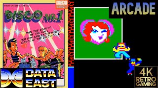 Disco No .1 Arcade ( Data East 1982 ) 4k Gameplay