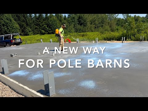 A NEW WAY TO BUILD A POLE BARN HOUSE !!