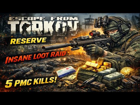 INSANE Reserve Loot Raid – 5 PMC Kills | Escape From Tarkov