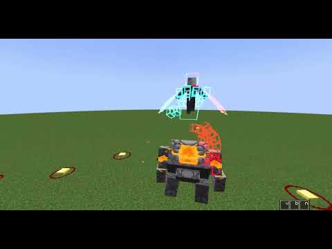 Angry Mutant Enderman - Redstone Golem(Dungeons Mobs) Vs Illage And Spillage Mobs - minecraft mob battle