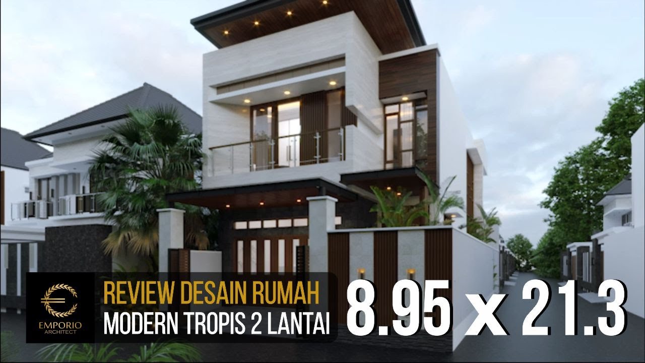 Desain Rumah Modern 2 Lantai Ibu Silvi di Surabaya