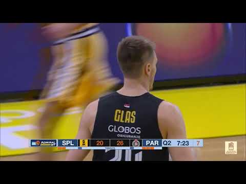 AdmiralBet ABA League 2021/22 highlights, Round 2: Split – Partizan NIS (30.9.2021)