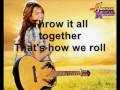 Miley Cyrus Hannah Montana Hoedown Throwdown With Lyric