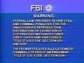 FBI Warning VHS
