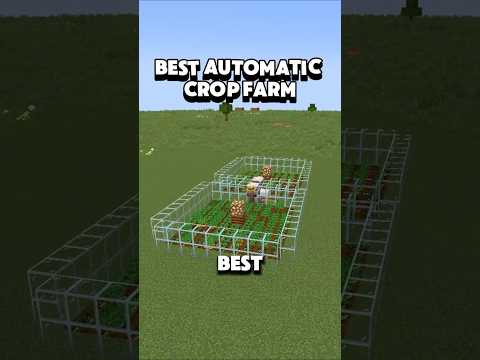 Best Automatic Crop Farm In Minecraft! #minecraft #survival #minecraftfarm