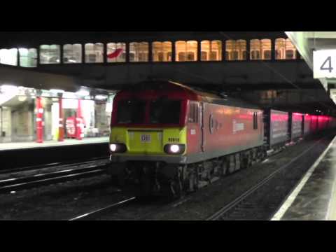 Class 86/92 AC action at Lancaster, 7th November 2013