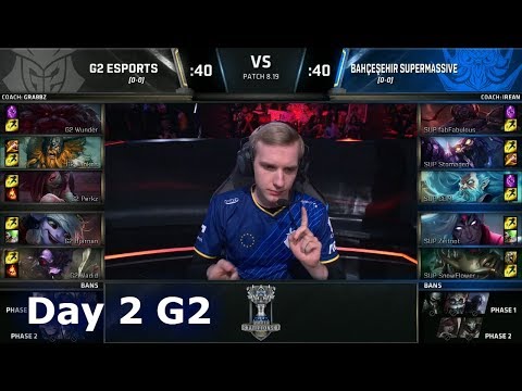 G2 vs SUP | Day 2 Play-In Stage S8 LoL Worlds 2018 | G2 eSports vs SuperMassive