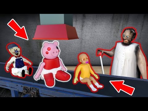 Granny vs baby Piggy, baby Ice Scream - funny horror animation parody (all series about Piggy)