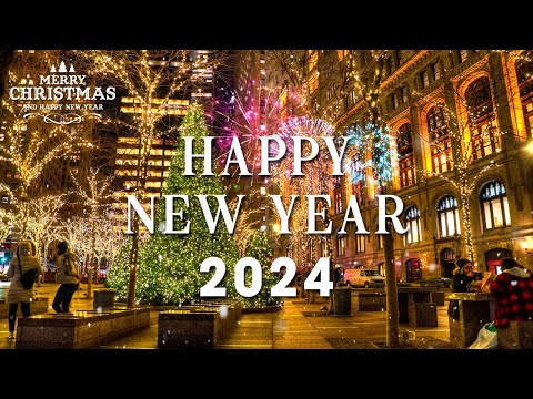 Happy New Year 2024 🎁 Best Happy New Year Music 2024 🎉 Beautiful New Year's Eve Ambience 2024